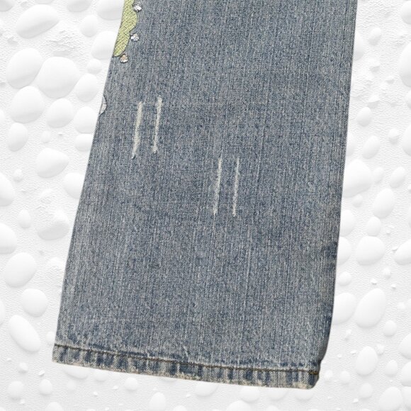 Guess Embroidered/Rhinestones Jeans – Size 30 - Like New - Picture 4 of 8